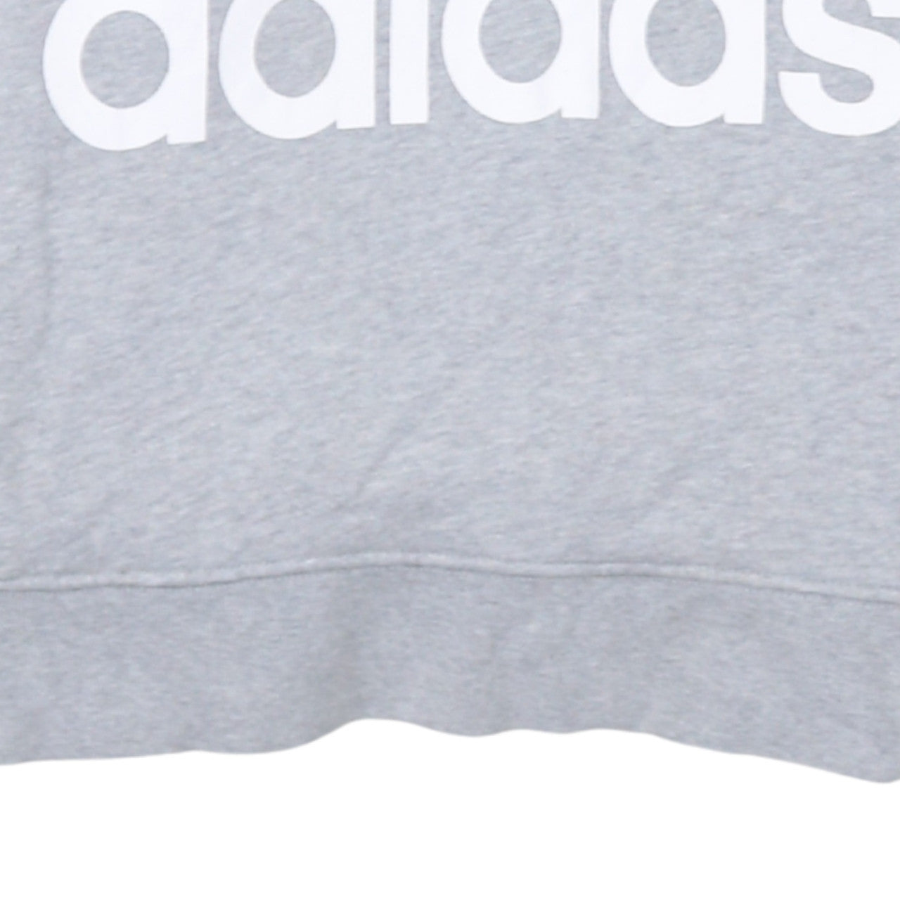 Adidas Women's Grey Pullover Hoodie UK 14 Long Sleeve Logo Sweatshirt