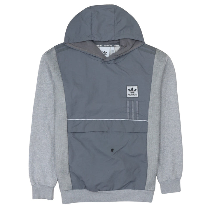 Adidas Men's Grey Pullover Hoodie Size M Sports Casual