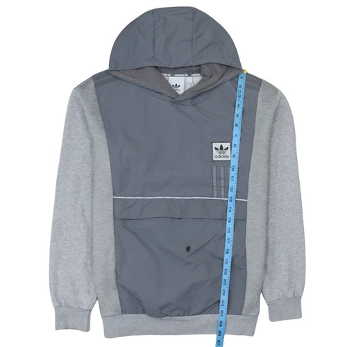 Adidas Men's Grey Pullover Hoodie Size M Sports Casual