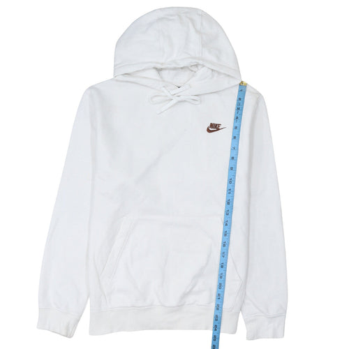 Nike Men's White Pullover Hoodie Small Regular Fit Sportswear
