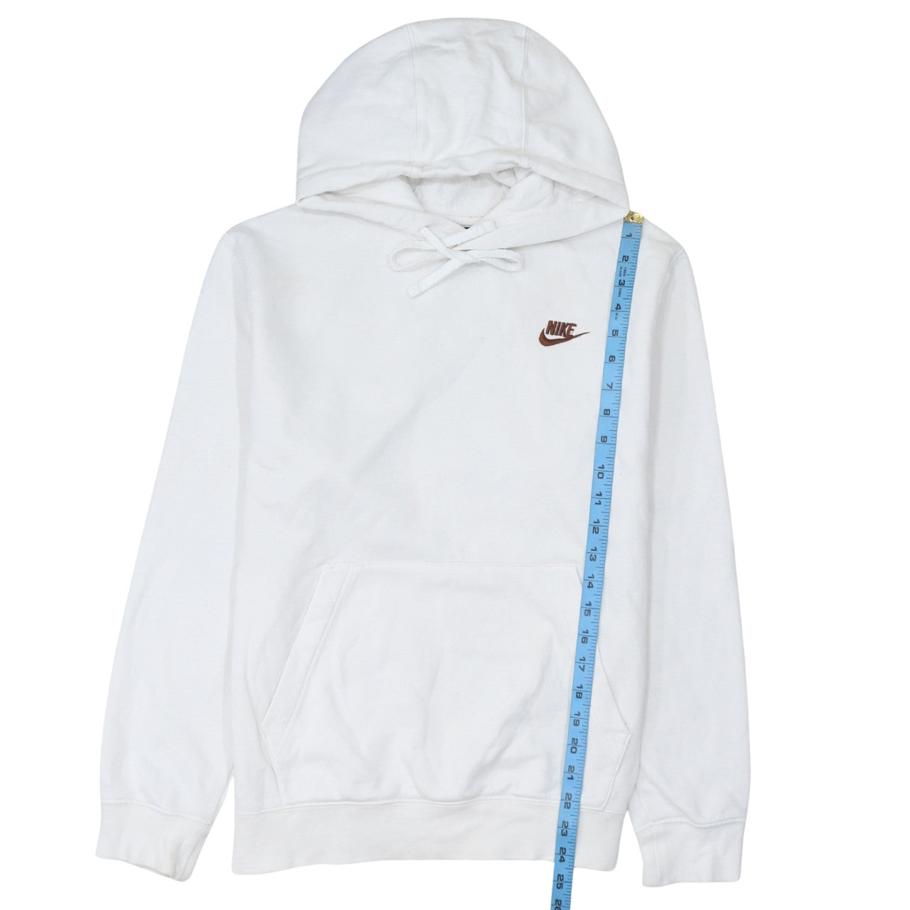 Nike Men's White Pullover Hoodie Small Regular Fit Sportswear