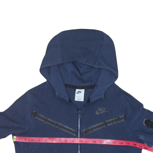 Nike Boys Blue Full Zip Hoodie Size L 147-158cm Hooded Sweatshirt