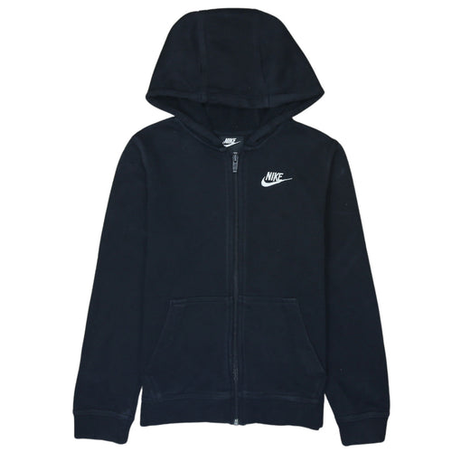 Nike Boys Black Full Zip Hoodie Size M 137-147cm Standard Fit