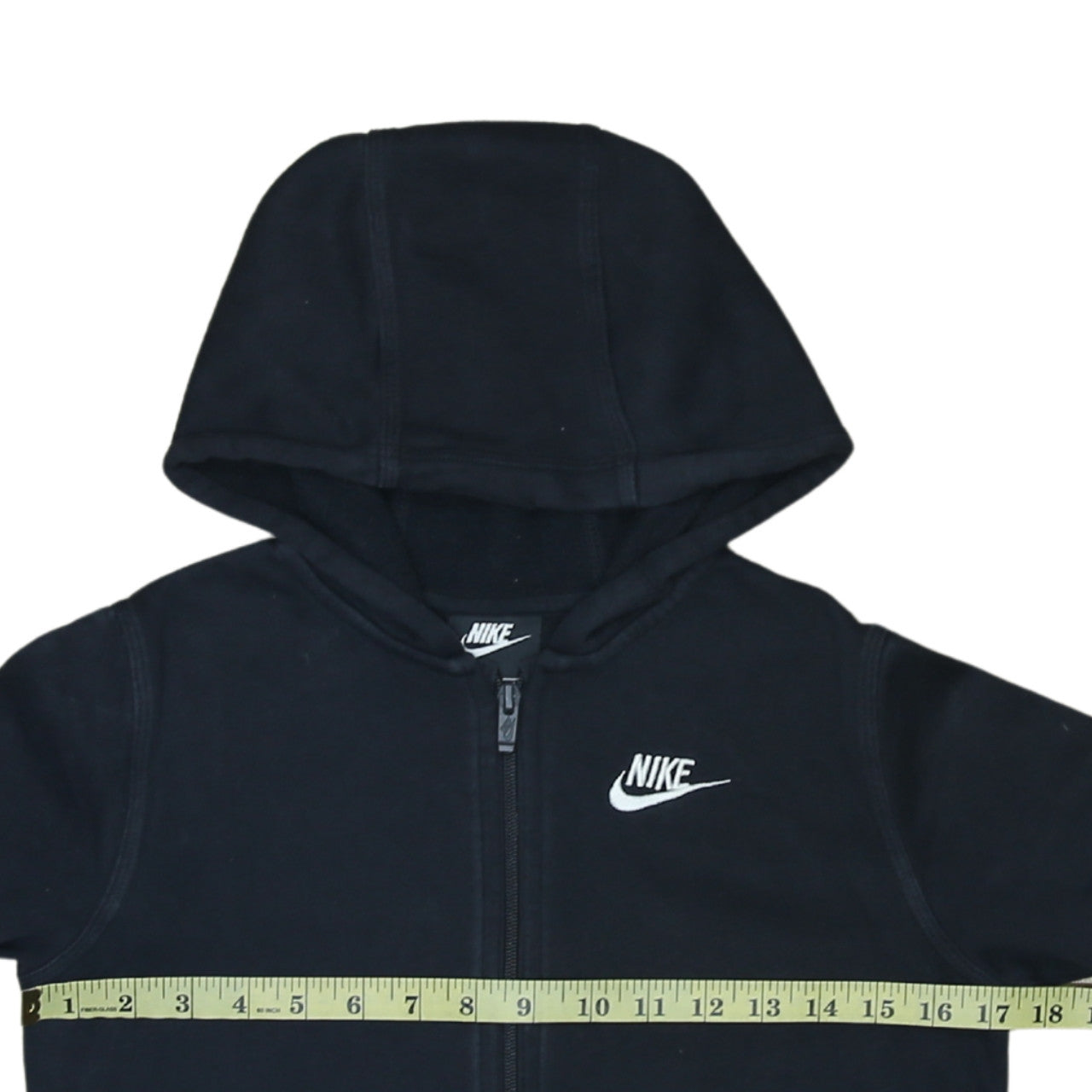 Nike Boys Black Full Zip Hoodie Size M 137-147cm Standard Fit