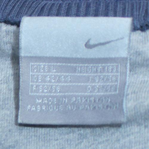 Nike Men's Blue L Crew Neck Pullover Sweatshirt