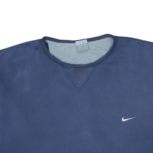 Nike Men's Blue L Crew Neck Pullover Sweatshirt