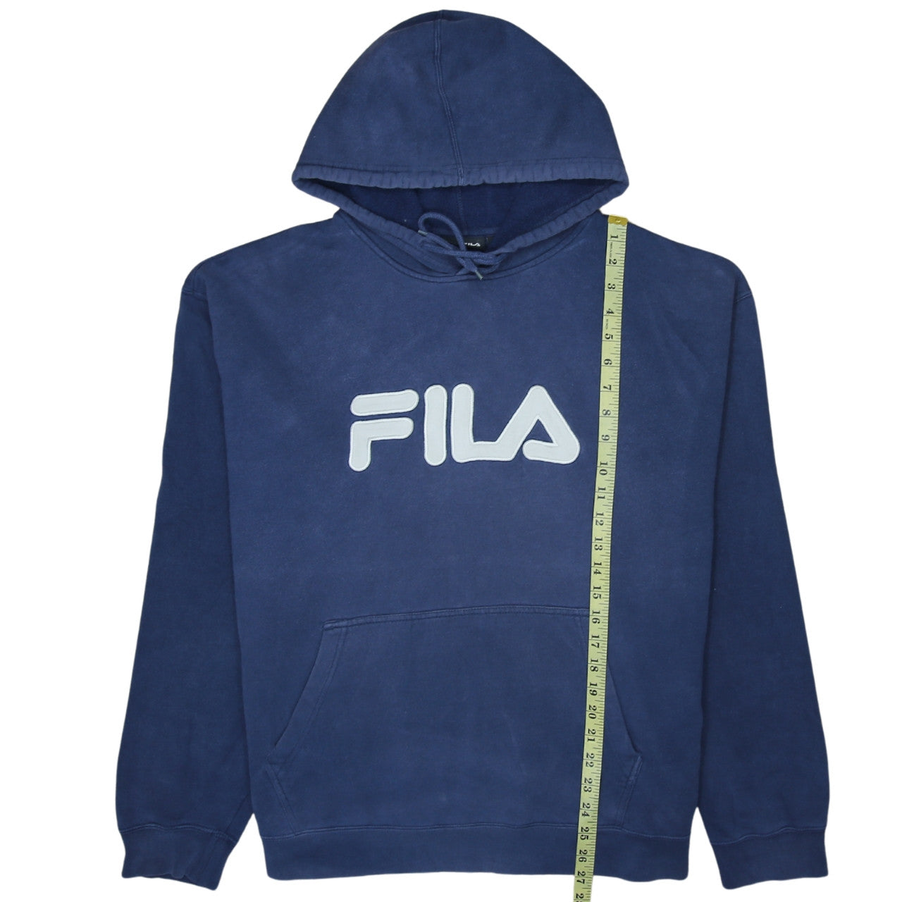 Fila Mens Blue Pullover Hoodie XL Logo Sports Sweatshirt
