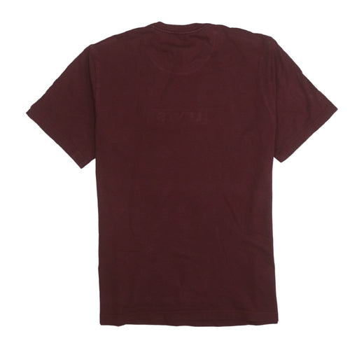 Levi's Men's Brown Relaxed Fit Cotton Crew Neck T-Shirt Size S