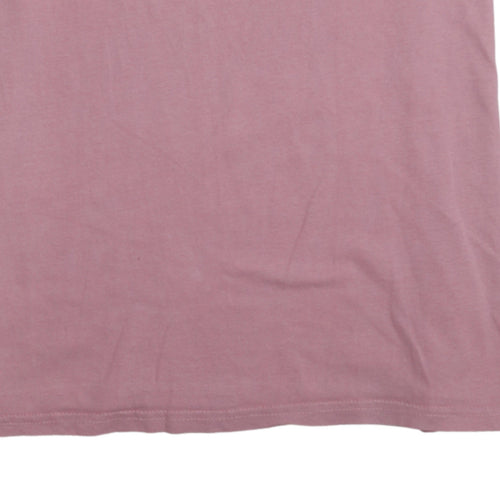 Ellesse Womens Pink Short Sleeve Cotton Logo T-Shirt Size 10