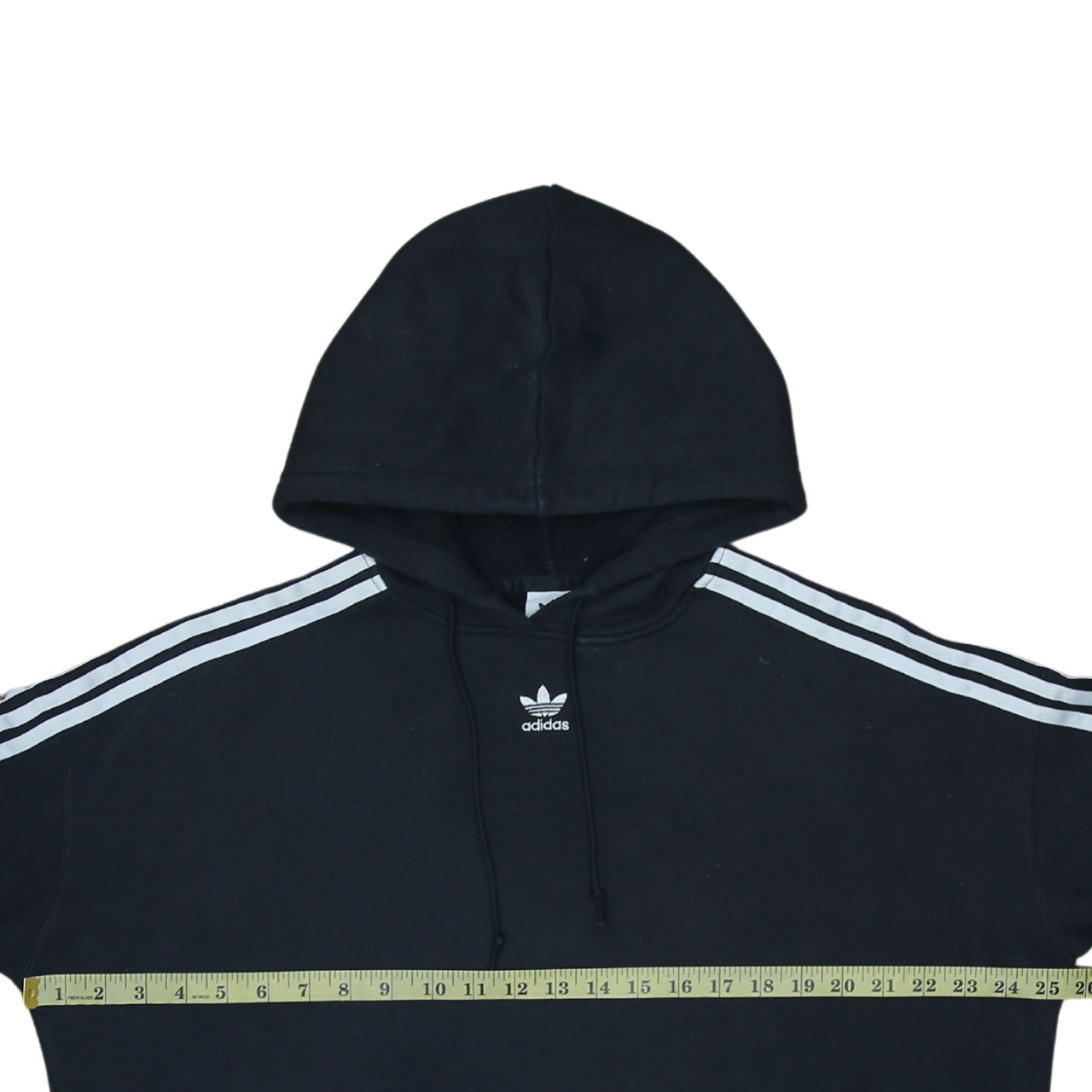 Adidas Women Black Hoodie Size 18 Hooded Pullover Sweatshirt