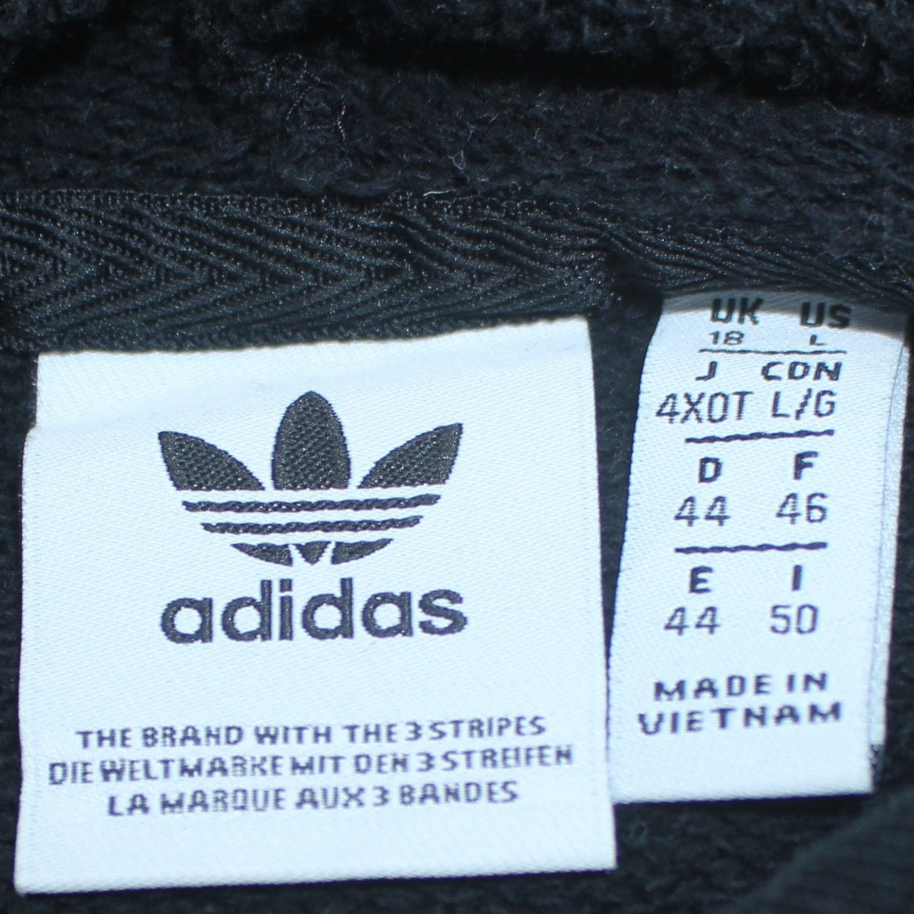 Adidas Women Black Hoodie Size 18 Hooded Pullover Sweatshirt
