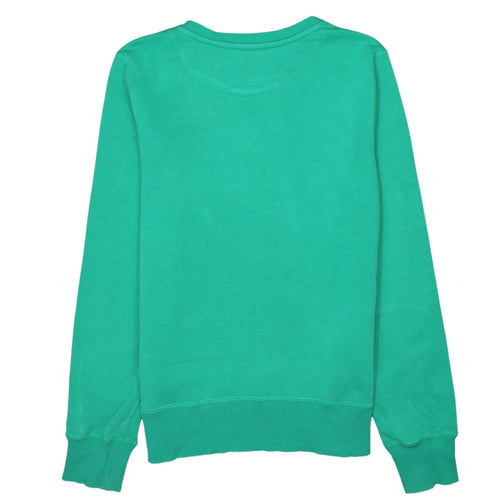 Nike Men's Green Crew Neck Logo Pullover Sweatshirt Size S