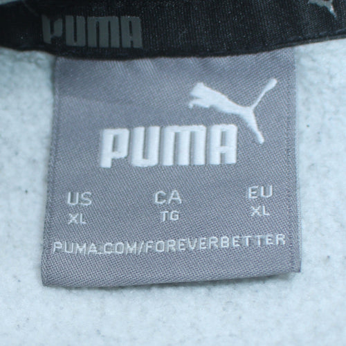 Puma Men's Grey XL Pullover Hoodie Classic Logo Sweatshirt