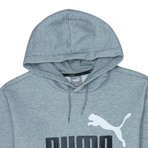 Puma Men's Grey XL Pullover Hoodie Classic Logo Sweatshirt