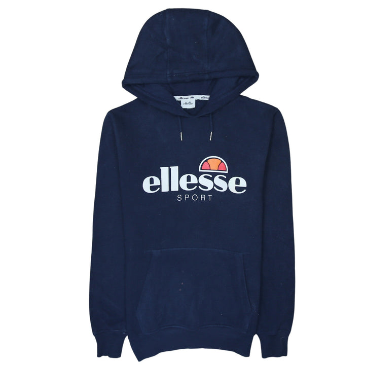 Ellesse Women’s Navy Blue Pullover Hoodie Size M Cotton Blend Sport Style