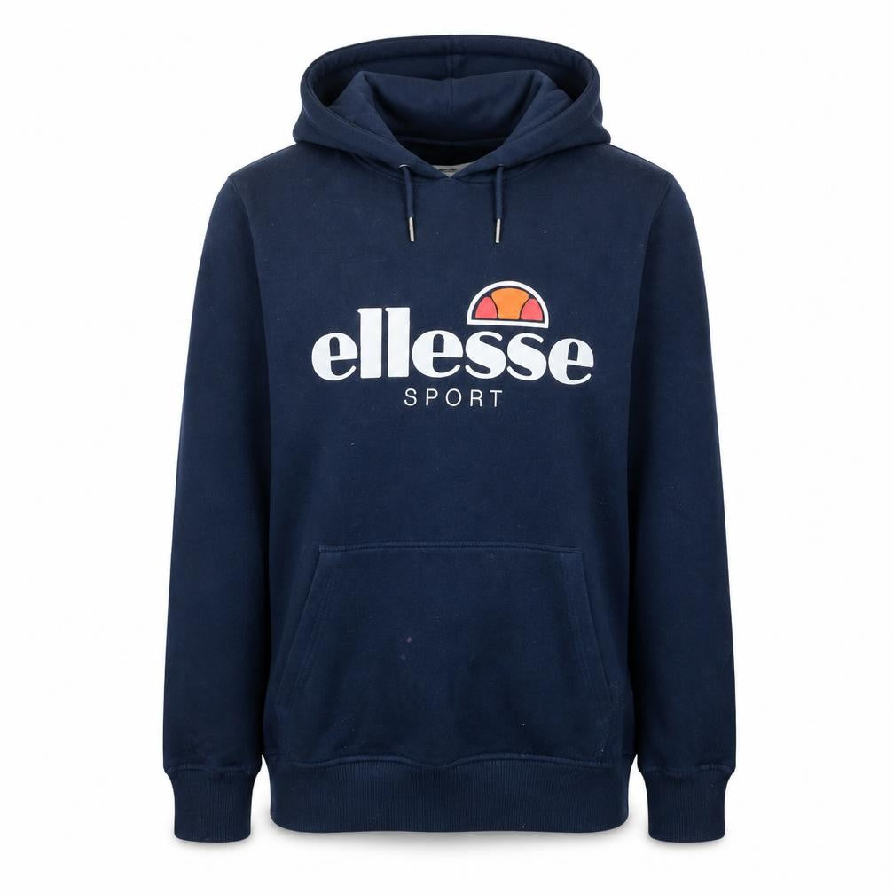 Ellesse Women’s Navy Blue Pullover Hoodie Size M Cotton Blend Sport Style