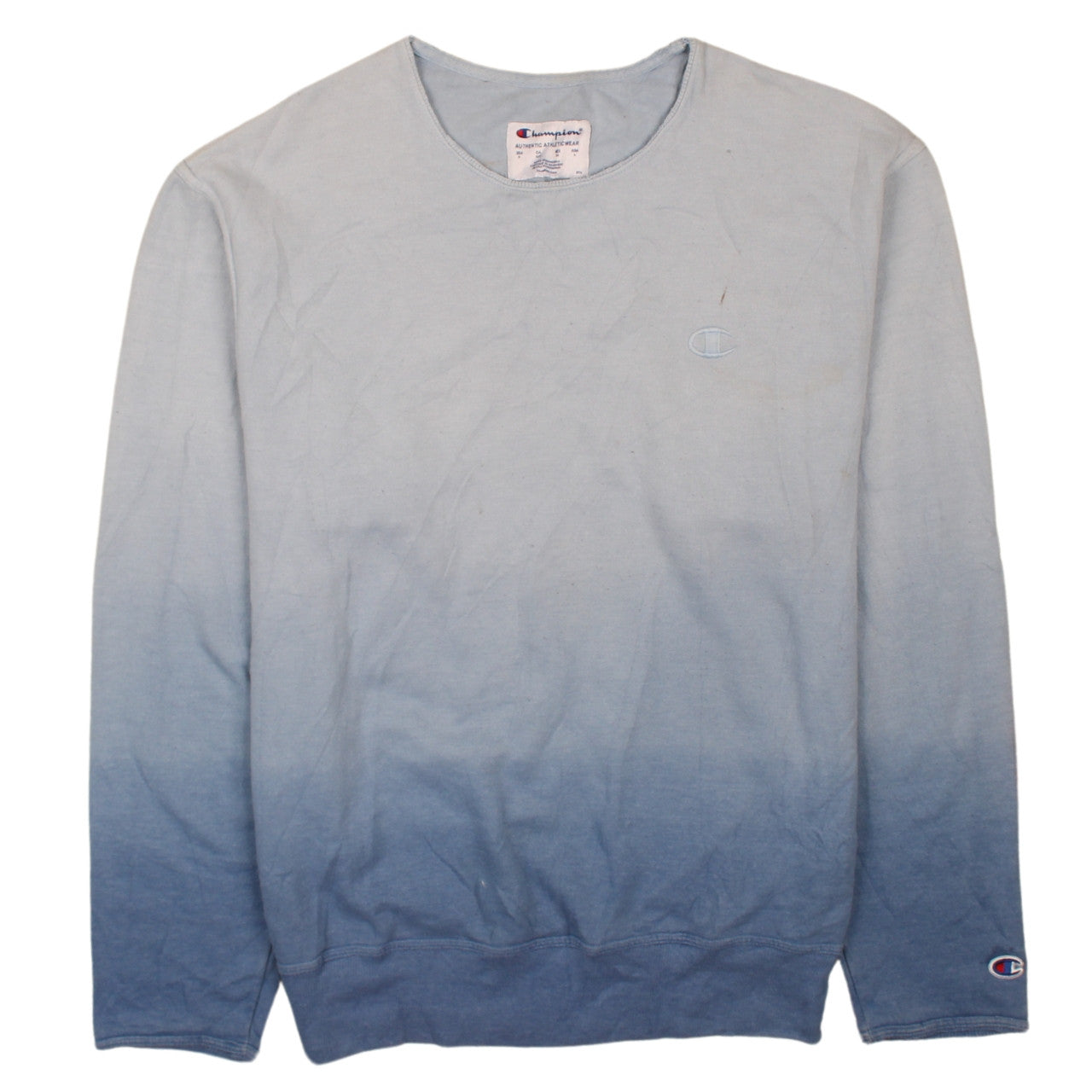 Champion Men's Blue Small Pullover Sweatshirt Crew Neck Long Sleeve