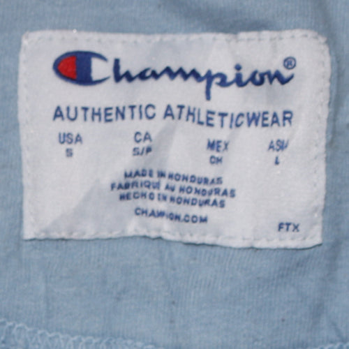Champion Men's Blue Small Pullover Sweatshirt Crew Neck Long Sleeve