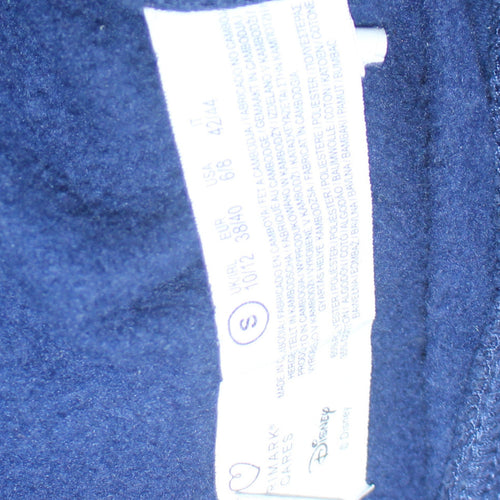 Disney Women’s Navy Stitch Hoodie Size S Pullover Graphic Print