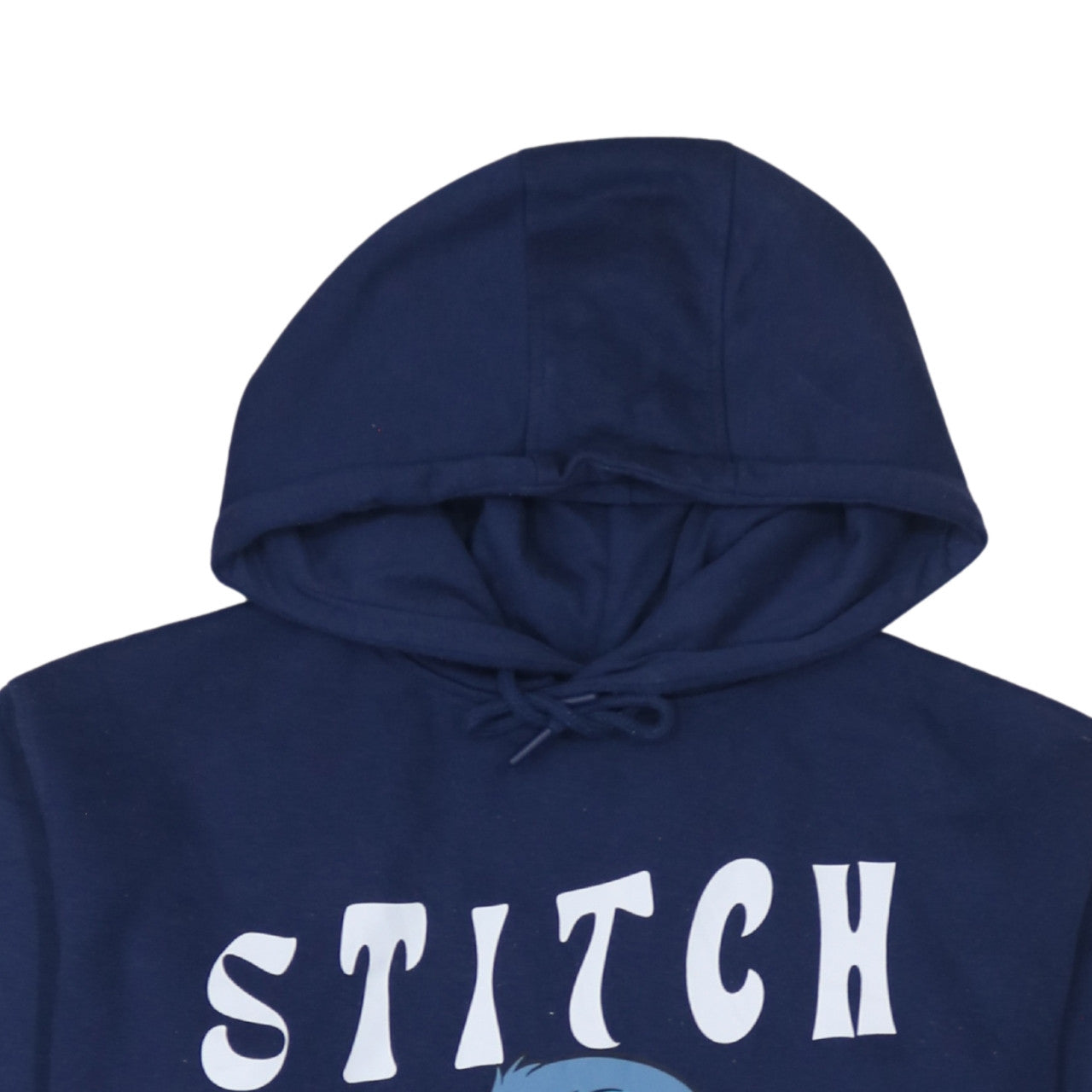 Disney Women’s Navy Stitch Hoodie Size S Pullover Graphic Print