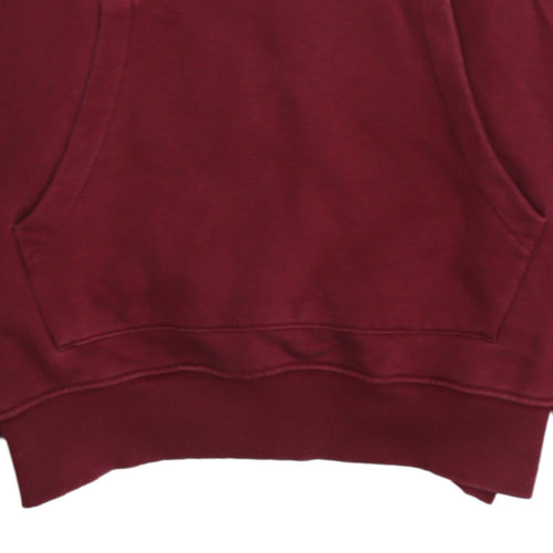 Napapijri Men's Red Pullover Hoodie S Outdoor Logo Fleece