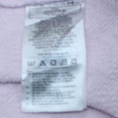 Adidas Women Pink Sweatshirt Size 14 Pullover Crew Neck Rose Quartz
