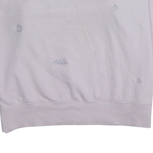 Adidas Women Pink Sweatshirt Size 14 Pullover Crew Neck Rose Quartz