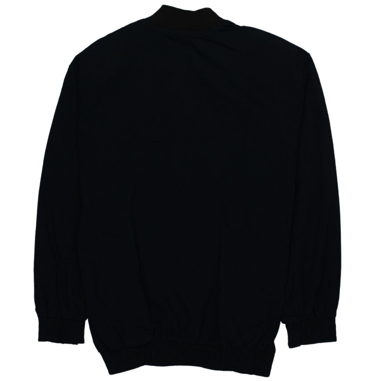 Gepetto Men’s Black Embroidered Bomber Jacket Small Retro Nautical Zip