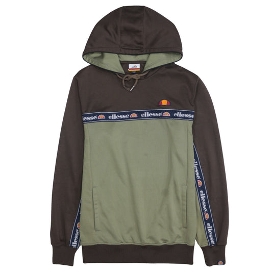 Ellesse Men's Green Pullover Hoodie S Regular Fit Logo Sportswear