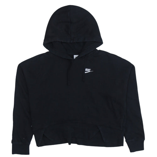 Nike Womens Black Pullover Hoodie XS Cotton Blend Classic Fit