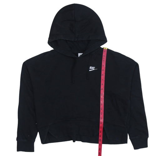 Nike Womens Black Pullover Hoodie XS Cotton Blend Classic Fit
