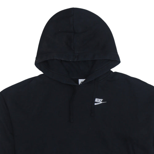 Nike Womens Black Pullover Hoodie XS Cotton Blend Classic Fit