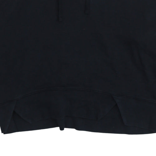 Nike Womens Black Pullover Hoodie XS Cotton Blend Classic Fit
