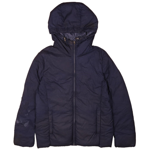 Uniqlo Men's Blue L Hooded Puffer Jacket Winter Coat