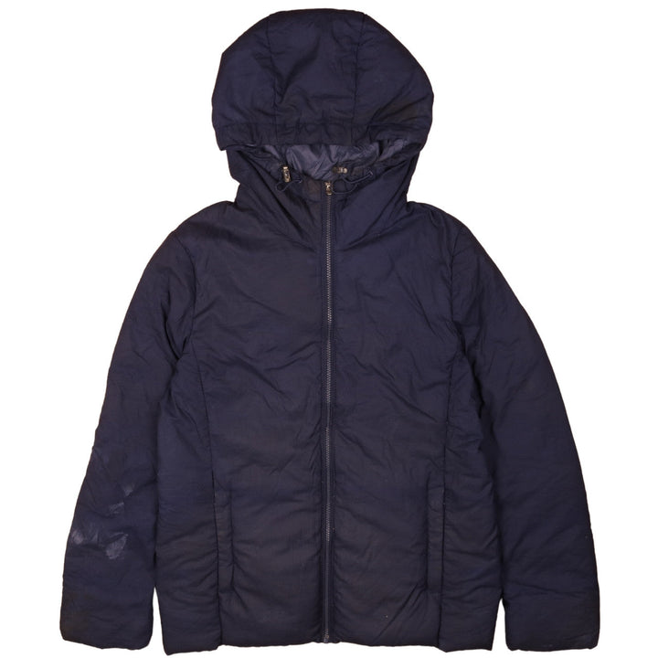 Uniqlo Men's Blue L Hooded Puffer Jacket Winter Coat