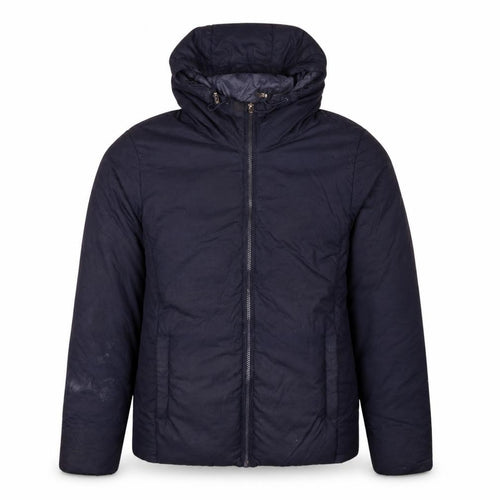 Uniqlo Men's Blue L Hooded Puffer Jacket Winter Coat