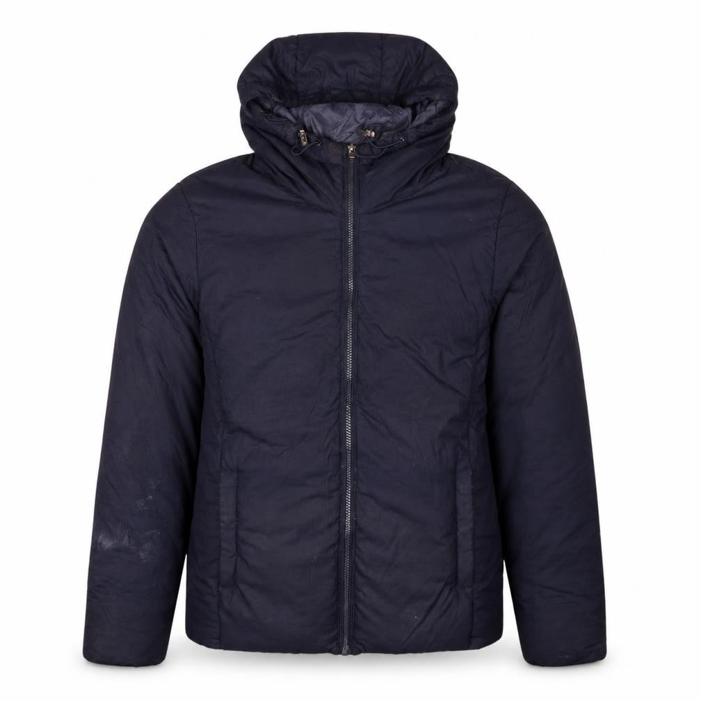 Uniqlo Men's Blue L Hooded Puffer Jacket Winter Coat
