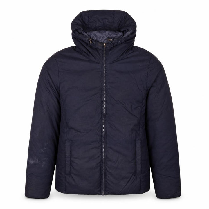 Uniqlo Men's Blue L Hooded Puffer Jacket Winter Coat