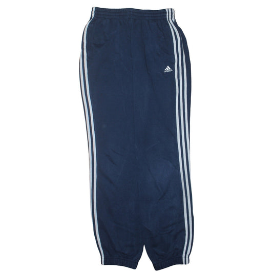 Adidas Boys Blue Jogger Trousers 16 Years Fleece Lined Sportswear Essentials