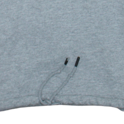 The North Face Womens Grey 1/4 Zip Hoodie Size L Cotton Blend