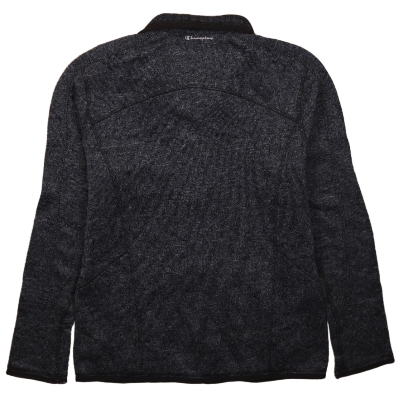 Champion Men's Grey Fleece Full Zip Jacket Size L