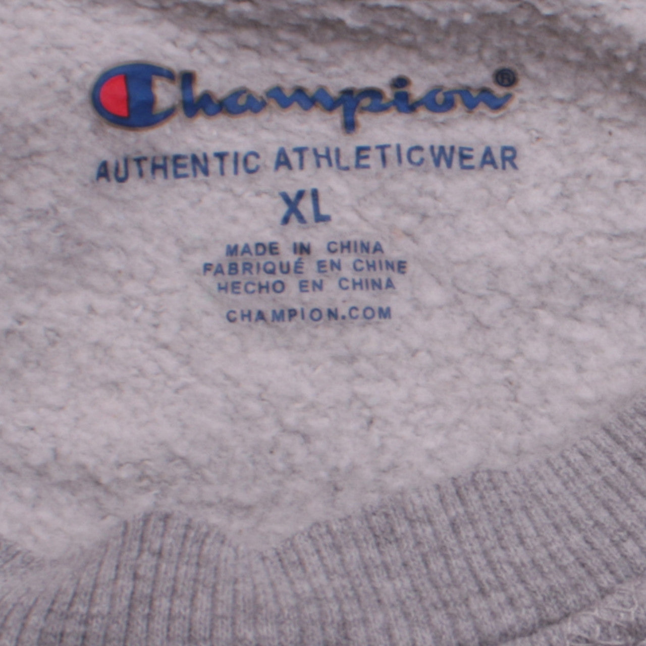 Champion Boys Grey XL Crew Neck Pullover Fleece Sweatshirt
