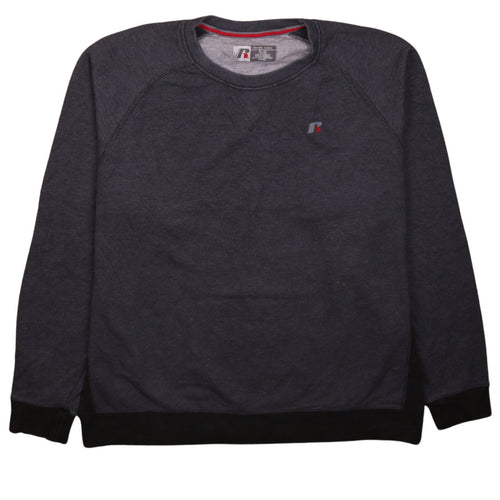Russell Men’s Grey XL Crew Neck Fleece Sweatshirt Pullover