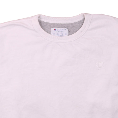 Champion Men's White XL Pullover Sweatshirt Crew Neck