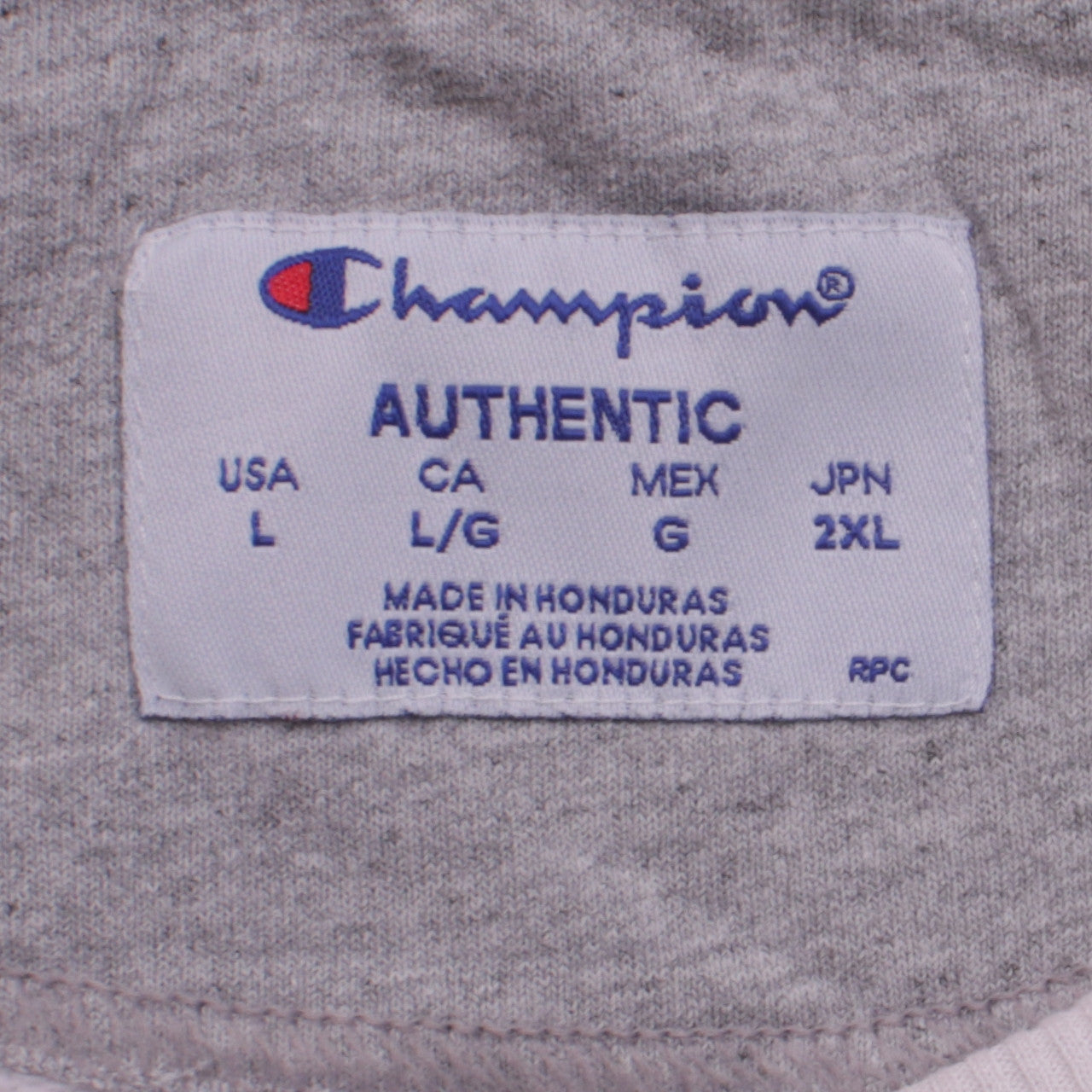 Champion Men's Beige Crew Neck Pullover Sweatshirt L