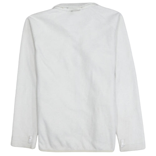The North Face Women's White Fleece Full Zip Jacket Size M