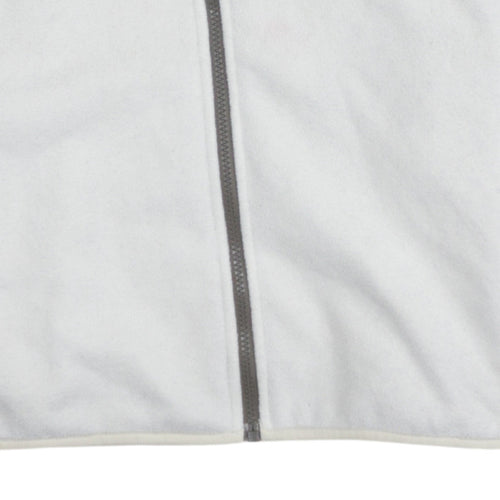 The North Face Women's White Fleece Full Zip Jacket Size M