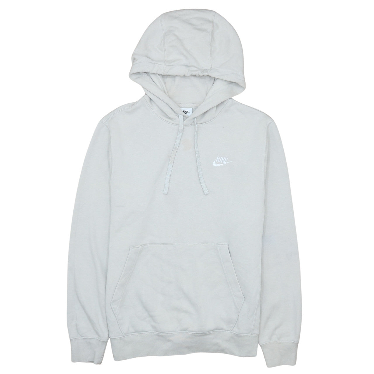 Nike Men's White Pullover Hoodie Small Regular Fit Fleece
