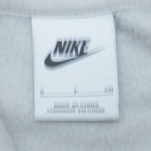 Nike Men's White Pullover Hoodie Small Regular Fit Fleece