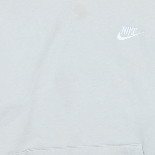 Nike Men's White Pullover Hoodie Small Regular Fit Fleece